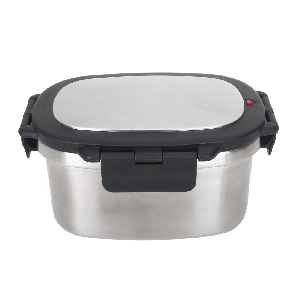 Food Container, Reusable Insulated Stainless Steel, Rectangular, 33 Oz, Ideal Use for Workday Meals and Travel to Keep Meals Hot or Cold