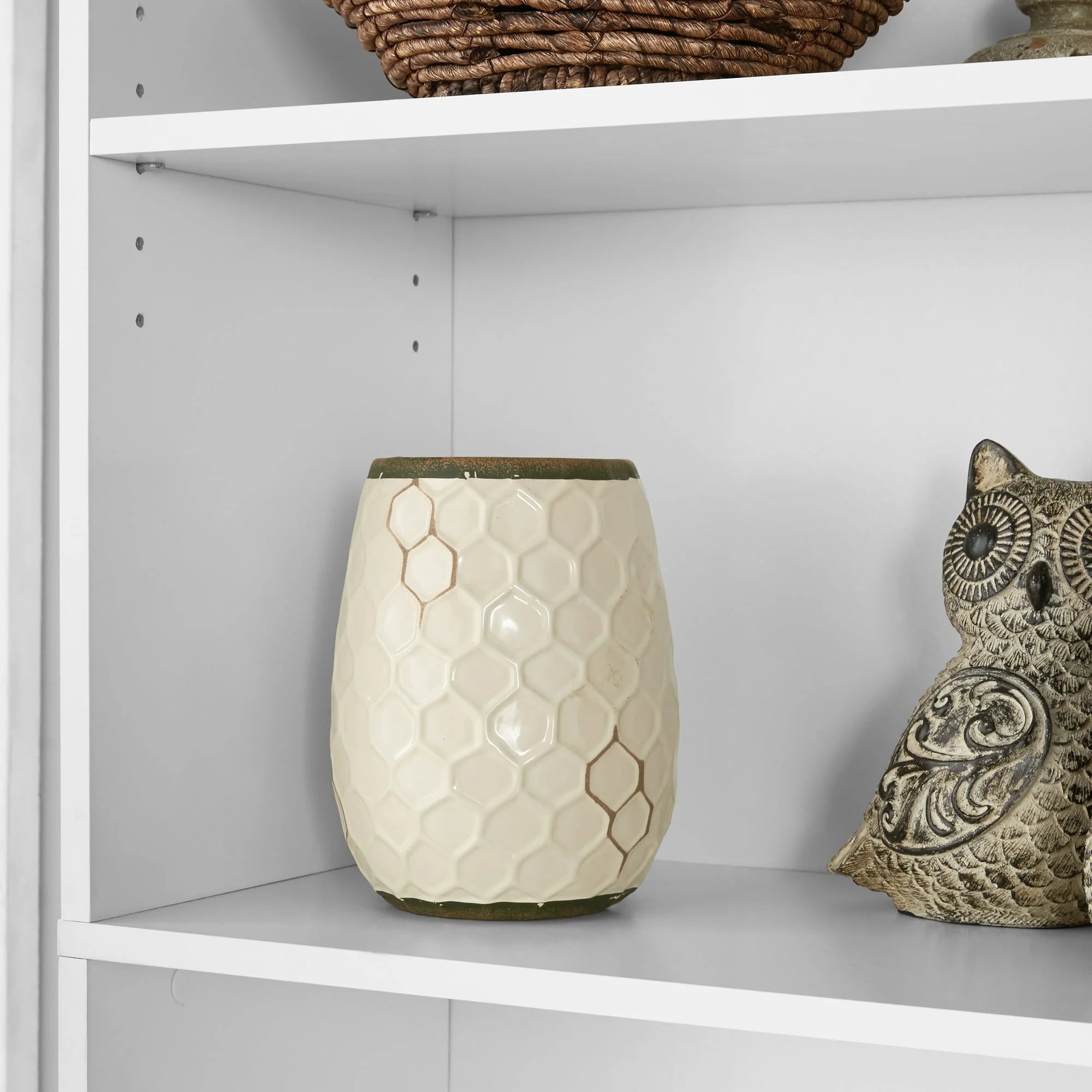 Librero De 5 Estantes Con Repisas Ajustables, Blanco